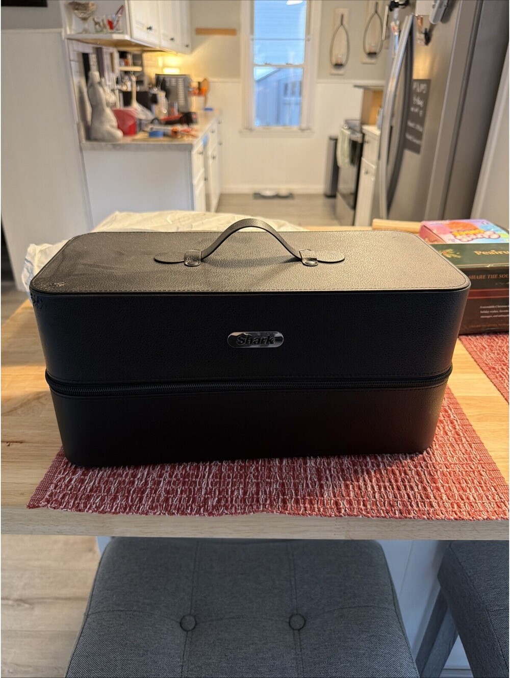 Genuine Shark FlexStyle Storage Case Black Vegan Leather XHD400SAC